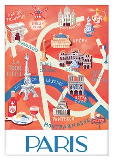 Magnet - Paris Map