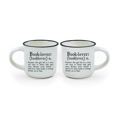 *Espresso for Two Mini Mug Bone China - Booklover