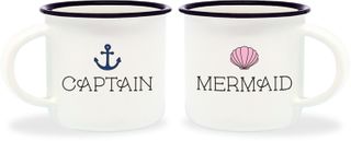*Espresso For Two Mini Mug Bone China - Captain & Mermaid