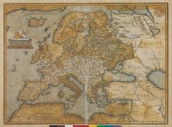 #IFI Vintage Europa Map print
