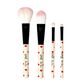 Set Of 4 Makeup Brushes - Oh My Glow! - Lips