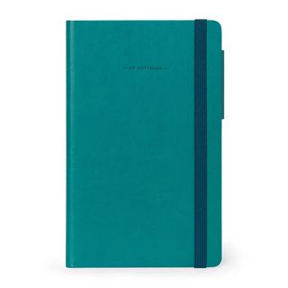 Legami - My Notebook - Medium (13 x 21cm) - Plain - Petrol Blue