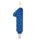Maxi Candle - Number 1 - Blue