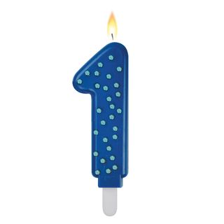 Maxi Candle - Number 1 - Blue