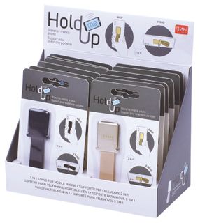 *2 In 1 Stand For Mobile Phone - Display Of 12 - 6 X Colour- $4.05+GST