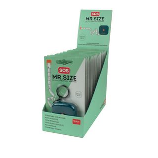 SOS Mr. Size - Tape Retractable - Display 12 Pcs - $3.60 ea+GST