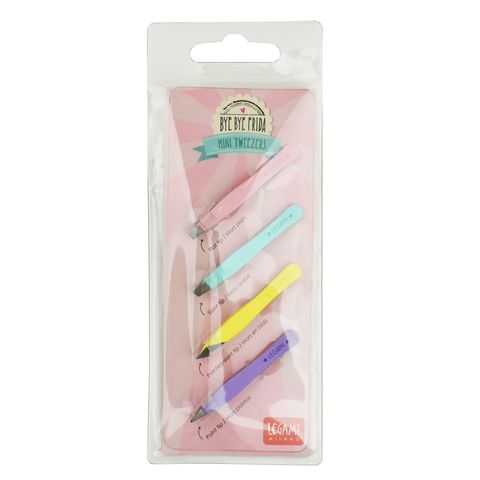 Legami - Set of 4 Mini Tweezers - Bye Bye Frida - Multicolour