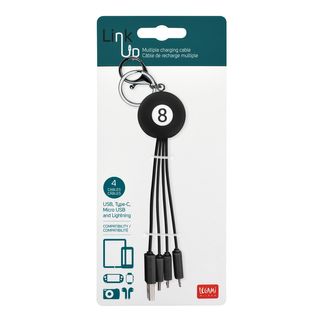 Legami - Charging Cable Multi - Link Up - 8 Ball