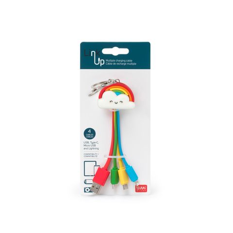 Legami - Charging Cable Multi - Link Up - Rainbow