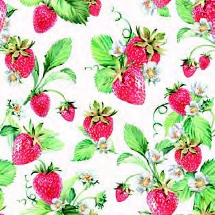 Ambiente - Paper Napkins - Pack of 20 - Luncheon Size - Garden Strawberries*
