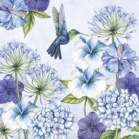 Ambiente - Paper Napkins - Pack of 20 - Luncheon Size - Hummingbird