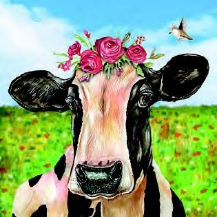 Ambiente - Paper Napkins - Pack of 20 - Luncheon Size - Mia The Cow