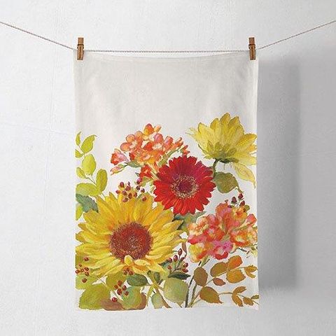 Ambiente Home - Tea Towel - Sunny Flowers Cream