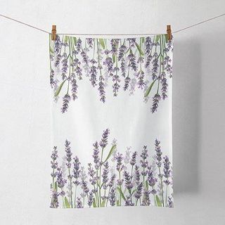 Ambiente Home - Tea Towel - Lavender Shades White