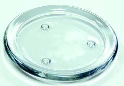 Ambiente Home - Candle Holder Flat - Small - Clear