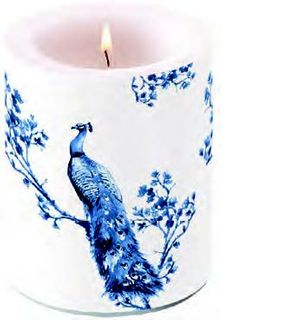 Ambiente Home - Candle - Large - Royal Peacock