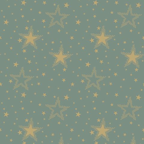 Ambiente - Paper Napkins Christmas - Pack of 20 - Luncheon Size - Night Sky Gold/Sage