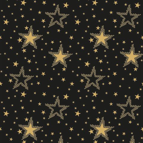 Ambiente - Paper Napkins Christmas - Pack of 20 - Luncheon Size - Night Sky Gold/Black