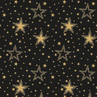 Ambiente - Paper Napkins Christmas - Pack of 20 - Luncheon Size - Night Sky Gold/Black