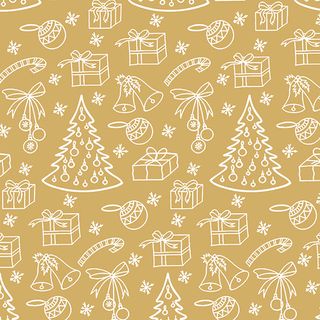 Ambiente - Paper Napkins Christmas - Pack of 20 - Luncheon Size - Outlined Ornaments Gold