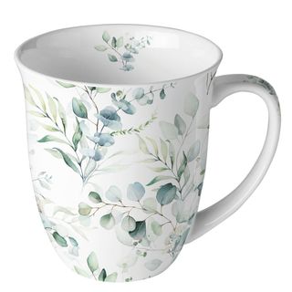 Ambiente Home - Mug Fine Bone China - Eucalyptus All Over