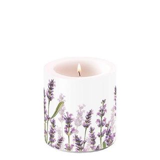 Ambiente Home - Candle - Small - Lavender Shades White