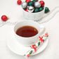 Talking Tables - Mini Saucer Crackers - 4.9 Inch - Botanical Holly - Pack of 8
