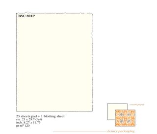 Rossi Medioevalis A4 CREAM writing pad