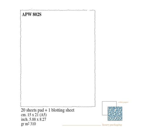 Rossi 1931 - Medioevalis - Artists Pad 310gsm - A5 - White