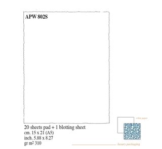 A5White Medioevalis Artists pad (15X 21cm) 310gsm