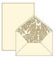 Rossi 1931 - Medioevalis - Cotton Writing Set Box 10 sheet 16.5x21.5cm 120gsm envelopes lined Gold Baroque