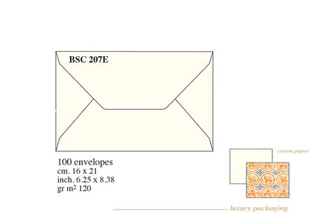 Rossi Medioevalis BSC207e CREAM Envelope box 100