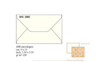 Rossi Medioevalis BSC208e CREAM Envelope box 100