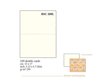 Rossi Medioevalis BSC 208L CREAM cards box 100