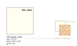 Rossi 1931 - Medioevalis - BSW406s CREAM flat Cards box 100