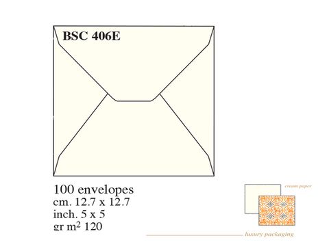 Rossi Medioevalis BSC406e CREAM Square Envelope box 100