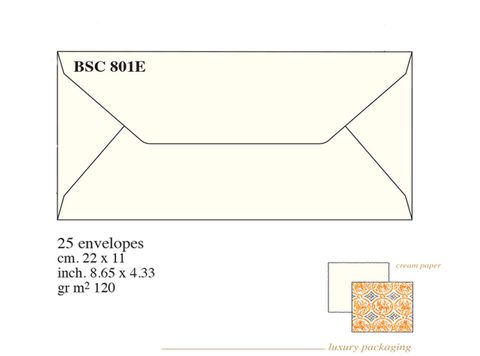 Rossi 1931 - Medioevalis - Envelope - 11 x 22 cm (DL Size) - Pack of 25 - Cream