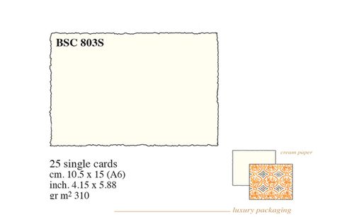 Rossi 1931 - Medioevalis - CREAM A6 cards pkt 25