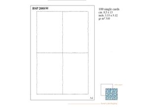 *Rossi Medioevalis Print Ready white 4up box of 25