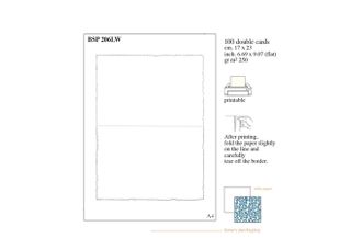 *Rossi Medioevalis 100 White double cards 17x23cm flat 250gsm