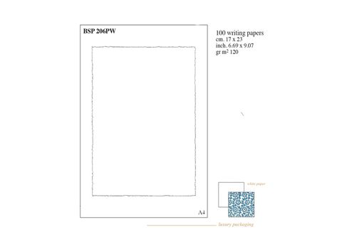 *Rossi Medioevalis Do it yourself 100 x 120gsm White sheets 17x23cm