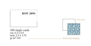 Rossi Medioevalis BSW 209s WHITE cards box 100