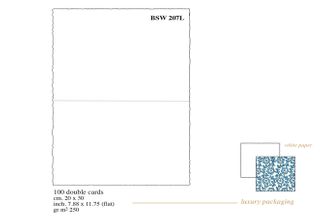 Rossi 1931 - Medioevalis - Folded Card Deckled Edge - 15 x 20 cm - Box of 100 - White