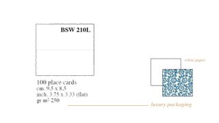 Rossi Medioevalis 9.5cm X 8.5cm WHITE placecards Box 100