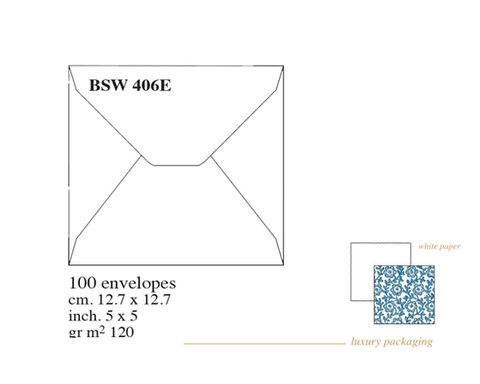 Rossi 1931 - Medioevalis - BSW 406e WHITE square envelopes Box 100