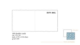 Rossi 1931 - Medioevalis - BSW 406s WHITE square folding cards Box 100