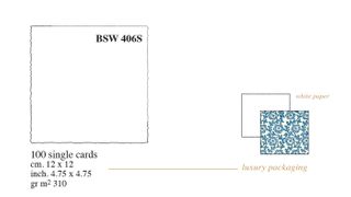 Rossi Medioevalis BSW 406s WHITE square flat cards Box 100