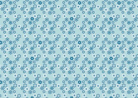 Rossi 1931 - Wrap Flat Sheet - Letterpress Aqua Little Flowers