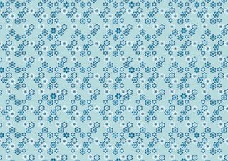 Rossi 1931 - Wrap Flat Sheet - Letterpress Aqua Little Flowers