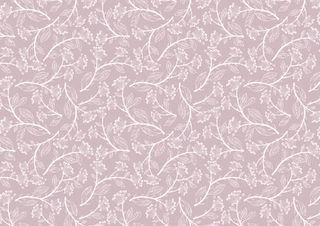 Rossi 1931 - Wrap Flat Sheet - Letterpress Mauve Flowers